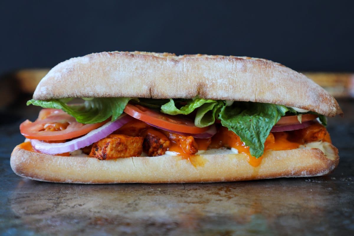 Blackened Chicken Caesar Sandwich