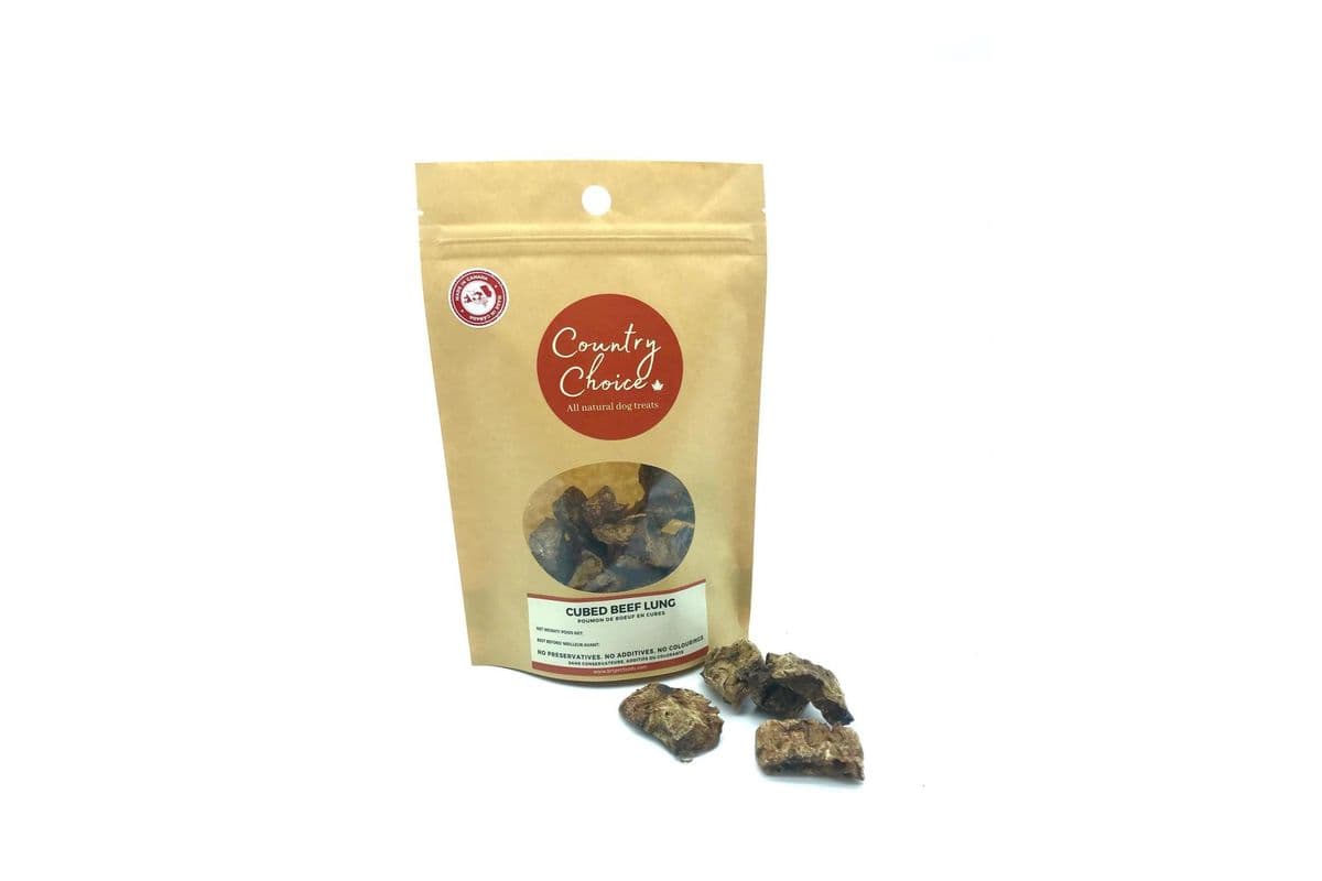 Country Choice Cubed Beef Lung Dog Treats (40 g)