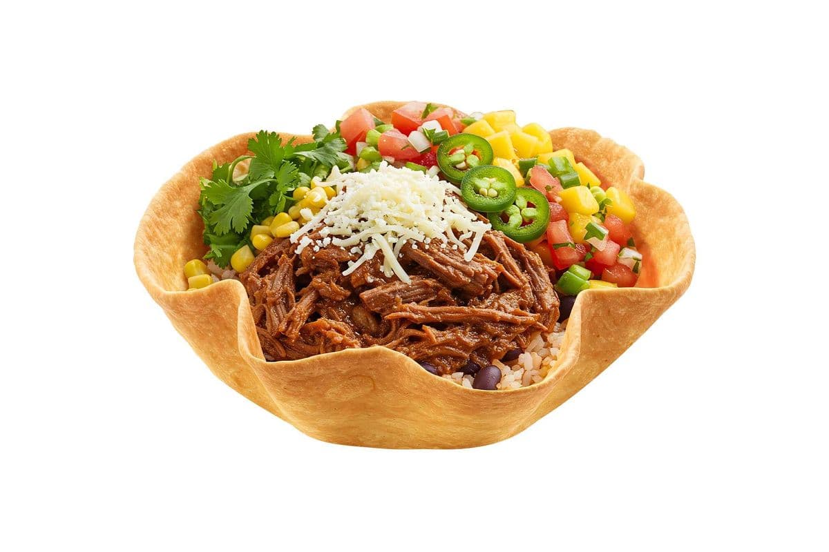 Beef Barbacoa Tortilla Salad Bowl