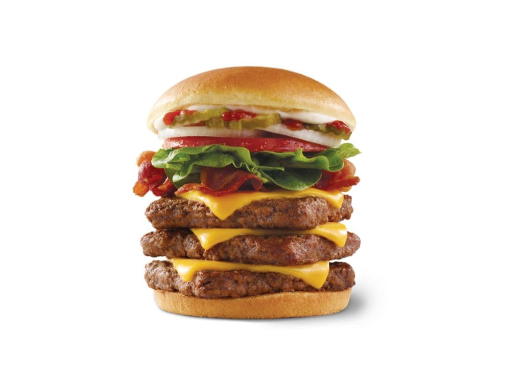 Bacon de luxe triple ¾ lb / Bacon Deluxe ¾lb.* Triple (Cals: 1,170)