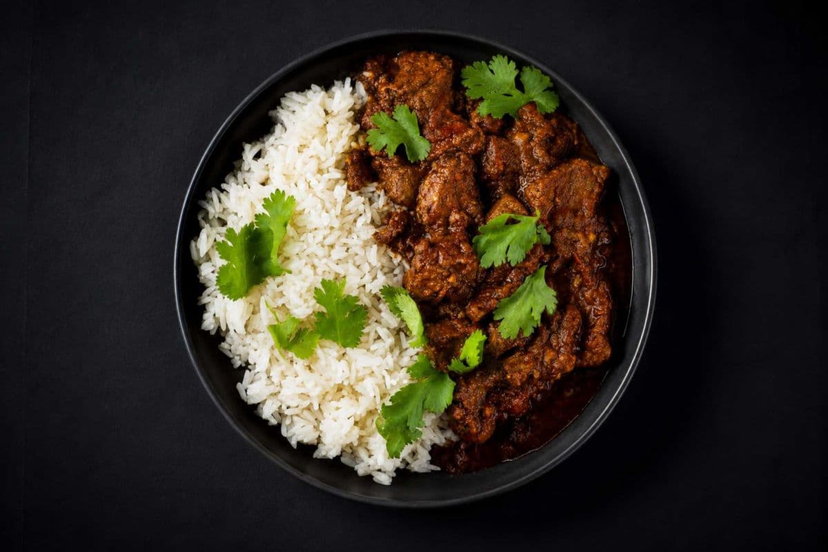 Mutton Curry with Rice