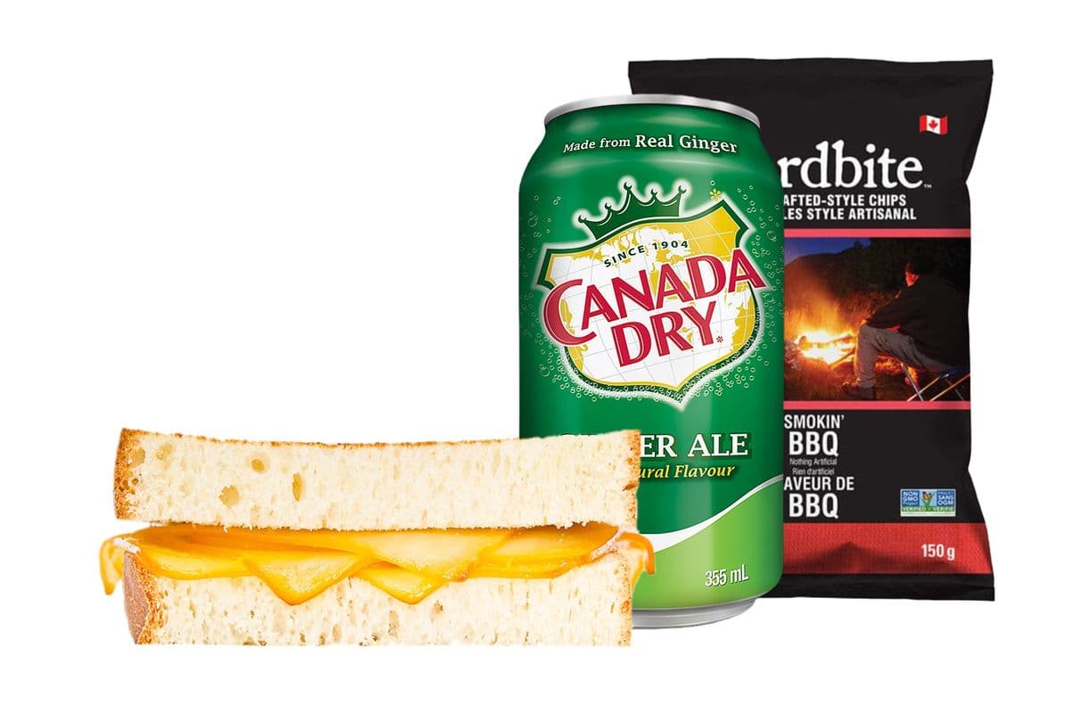 Plain Jane Grilled Cheese Combo (Large Size)