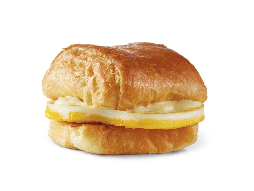 Croissant avec œuf et fromage / Egg & Cheese Croissant (Cals: 370)