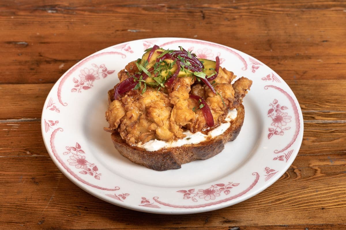 Fried Chicken on Toast