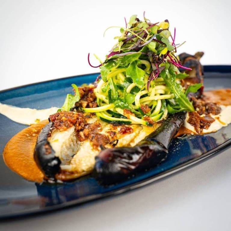 Charred Eggplant Stack