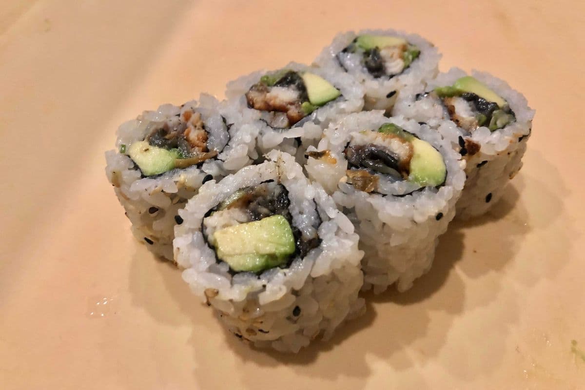 Eel, Avocado, and Green Onion