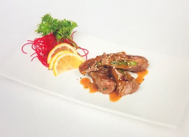 21. Beef Negamaki (12 pcs)