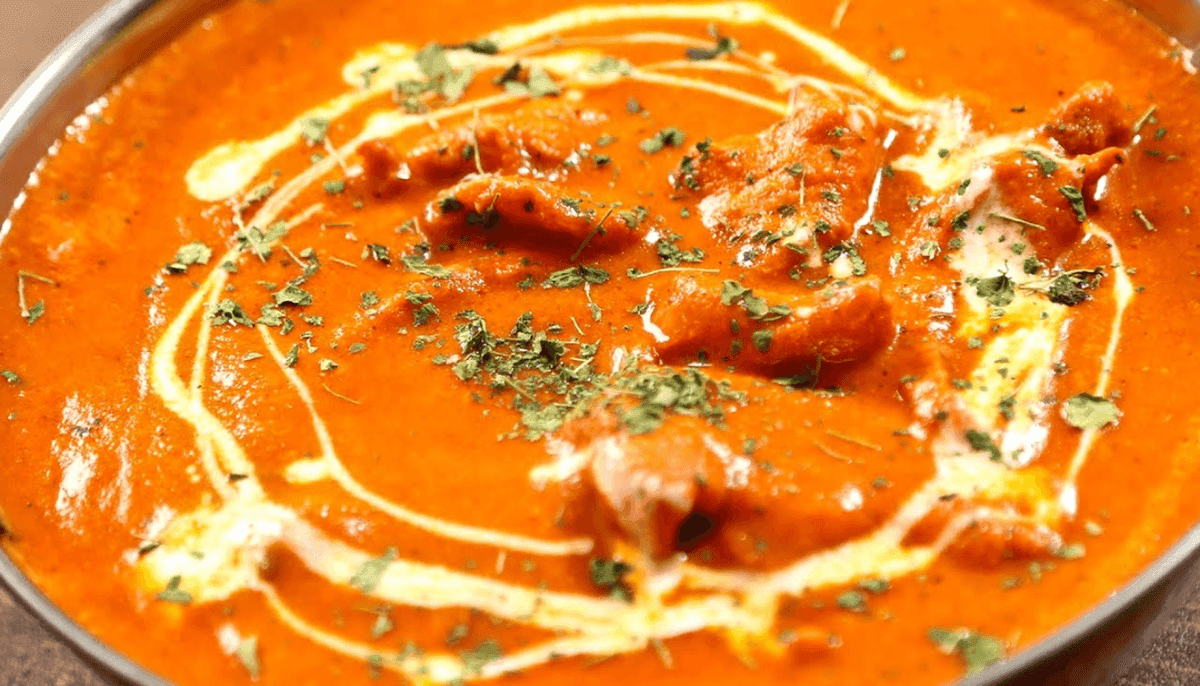 Butter chicken & a butter naan