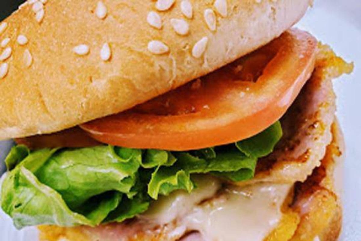 Peameal Bacon and Cheese Sandwich