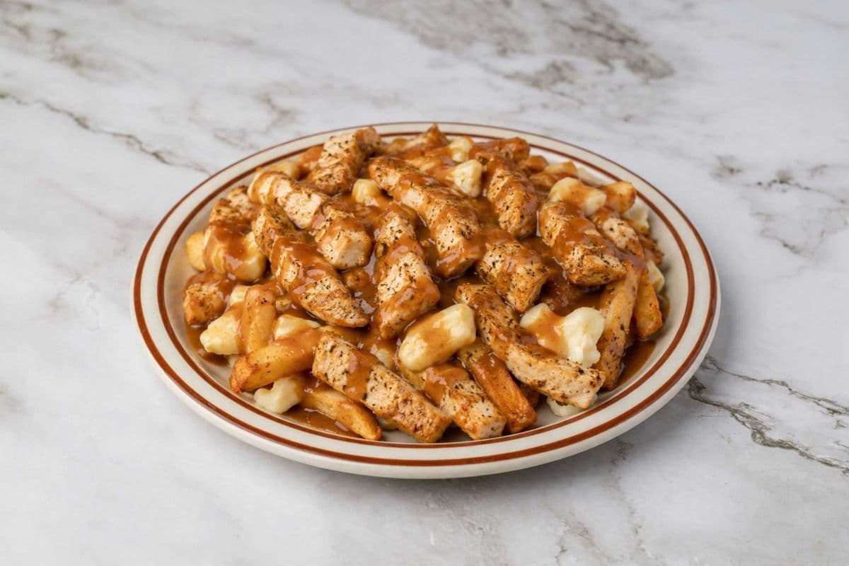 3. Greek Chicken Fries Poutine