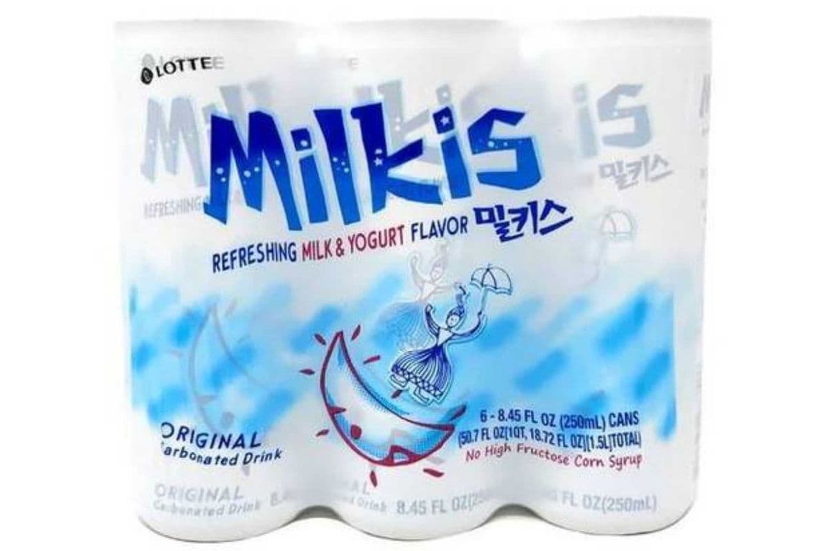 Lotte · Milkis Milk and Yogurt Flavor Carbonated Drink (6 x 250mL)