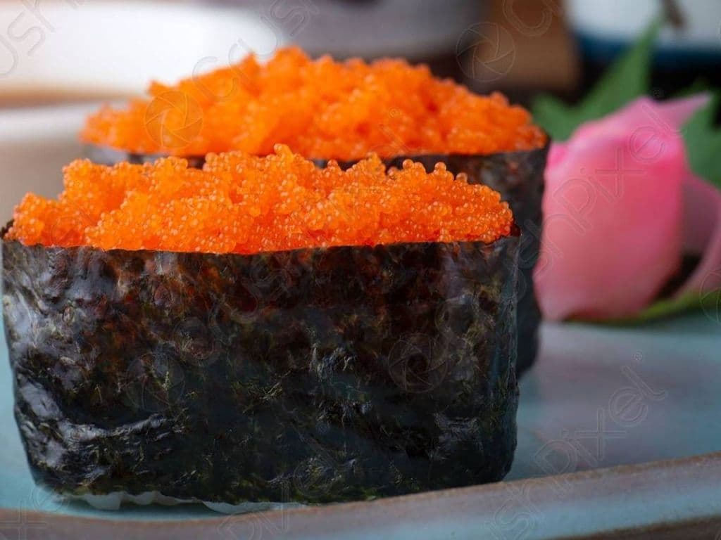 Flying Fish Roe (Tobiko) Sushi