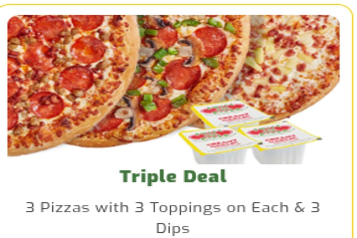Triple Deal (chicken count 2 toppings)