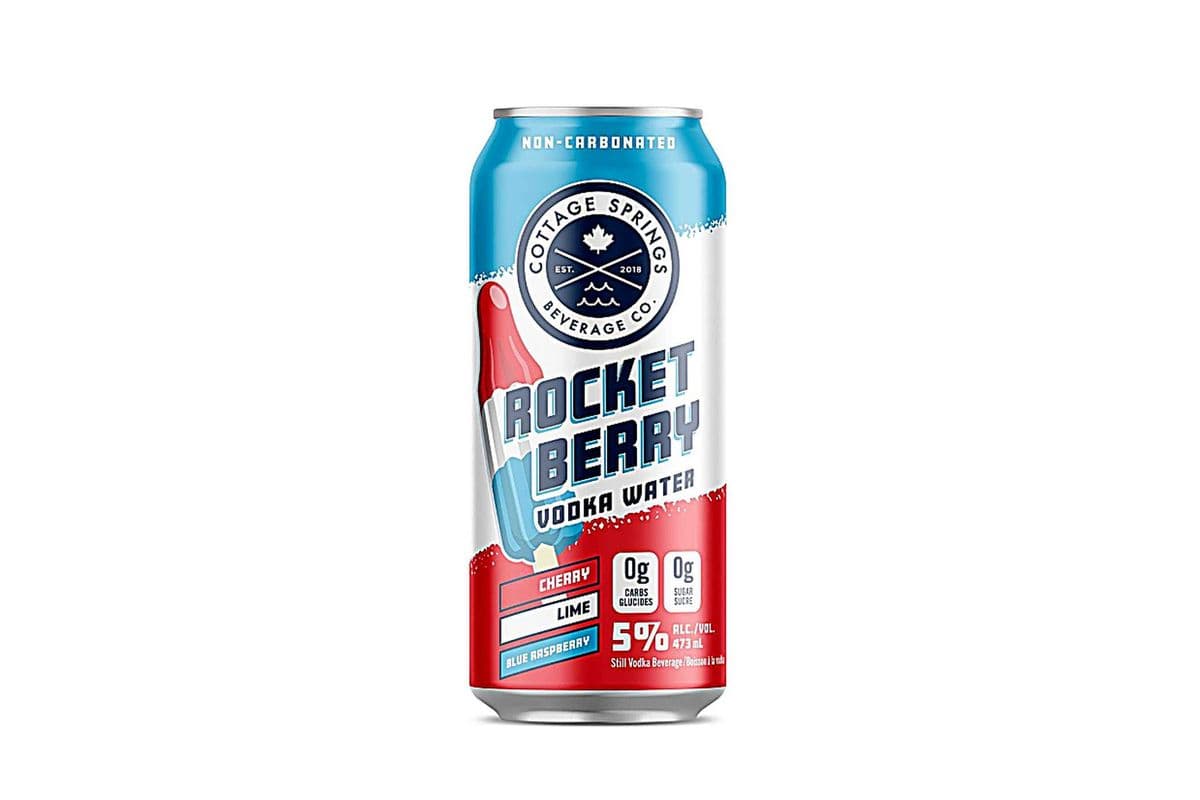 Rocket Berry Vodka Water Can (1 x 473ml)