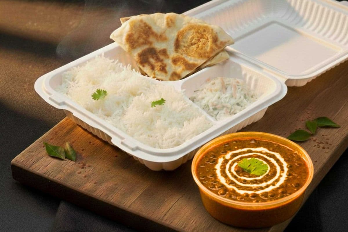 Daal Makhani with Basmati Rice and Butter Naan