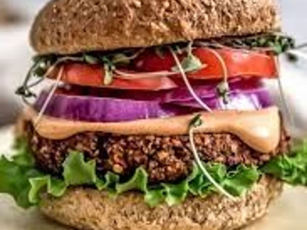 Plant Based Burger With Fries