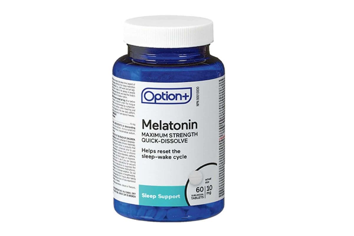 OPTION+ MELATONIN 10MG TIME RELEASE TABLET 100 PACK (100 TABLETS )