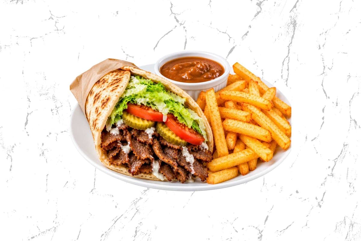 Large Beef Donair Platter