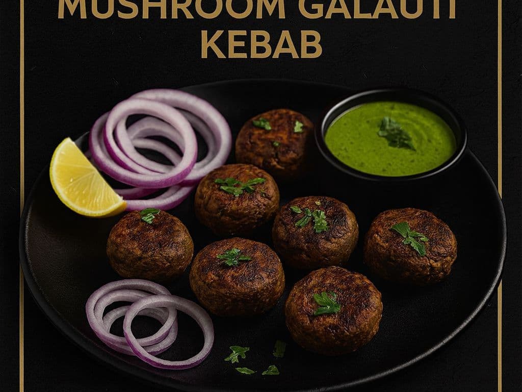 Mushroom Galauti Kebab