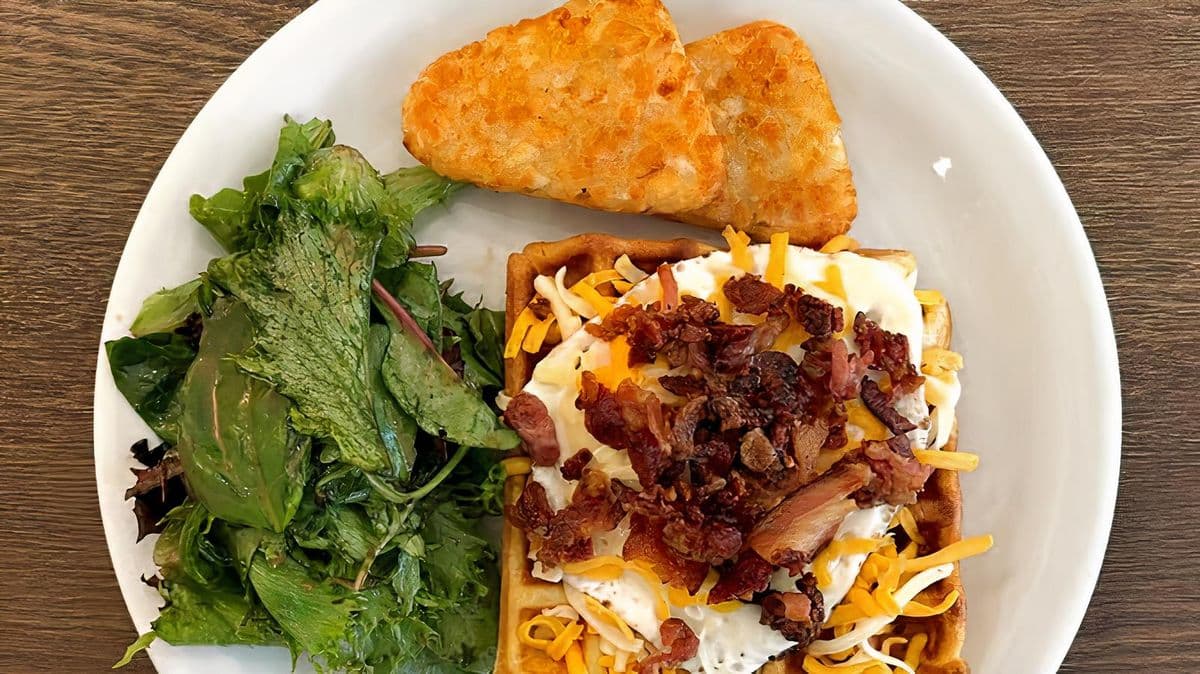 Bacon, Egg & Cheese Waffle