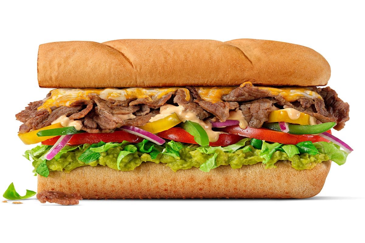 Steak sud-ouest et avocat 6" / 6" Southwest Steak & Avocado Sub (480 Cals)