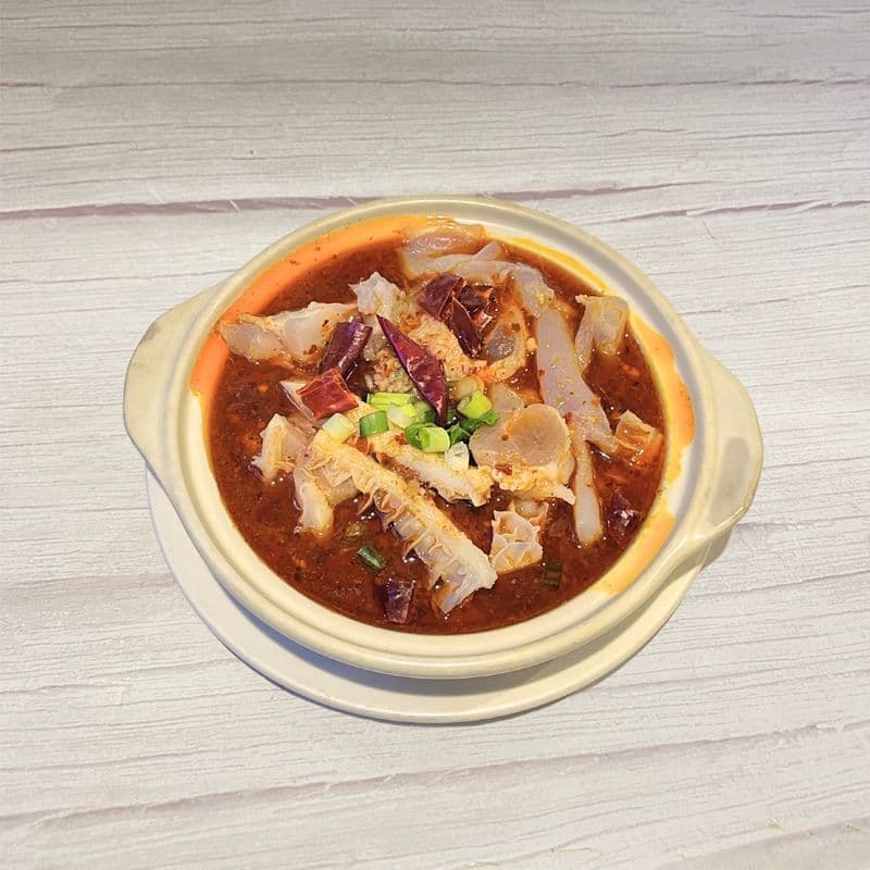 (Lunch Special) Beef Tendon, Tripe, and Brisket in Spicy Chili Sauce / 麻辣牛筋腩肚 (廚)
