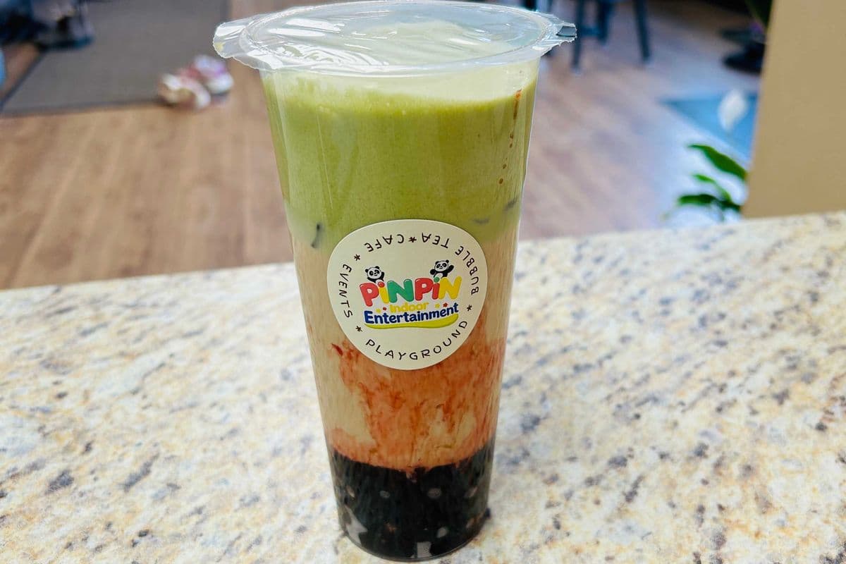 Matcha Strawberry Milk Tea