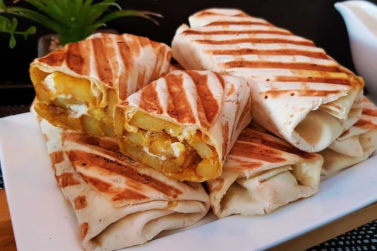 Fries Pita Wrap