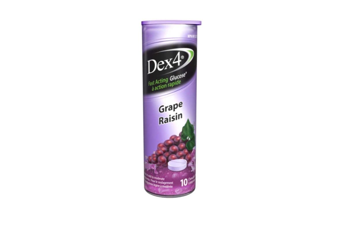 AMG DEX 4 GLUCOSE TABLETS GRAPE
