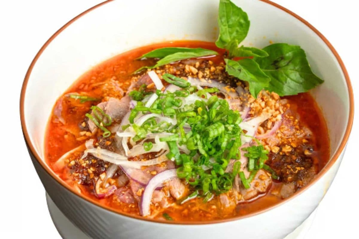 P45. Peanut Satay Beef Noodle Soup