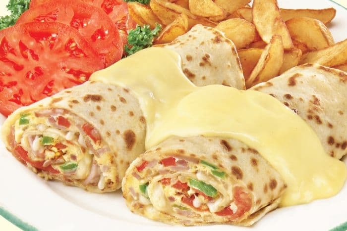 Crêpomelette western-cheddar