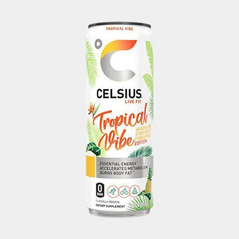 Celsius Sparkling Functional Essential Tropical Vibe Energy Drink