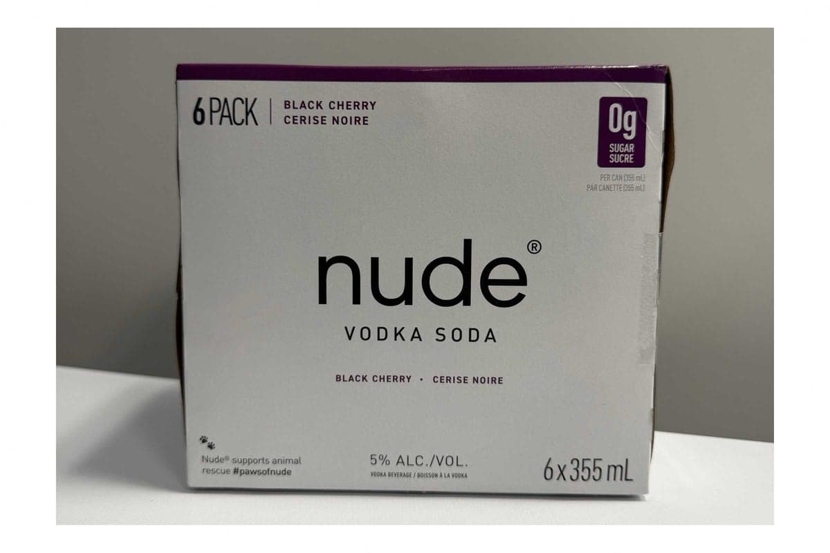 Nude Vodka Black Cherry (6 Cans) (6 x 355 ml)