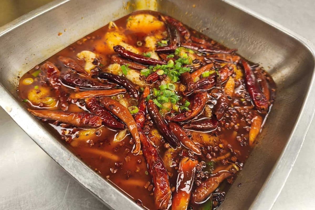 78. Boiled Fish Fillet in Hot Chili Oil