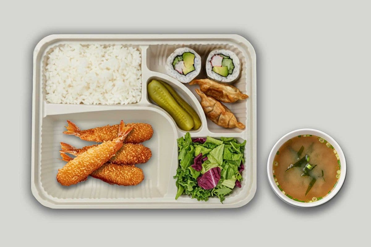 Fried Shrimp Bento