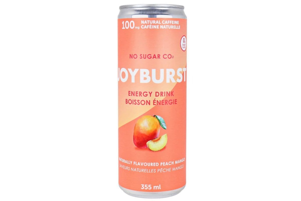No Sugar Joyburst Energy Drink Peach Mango (355 ml)