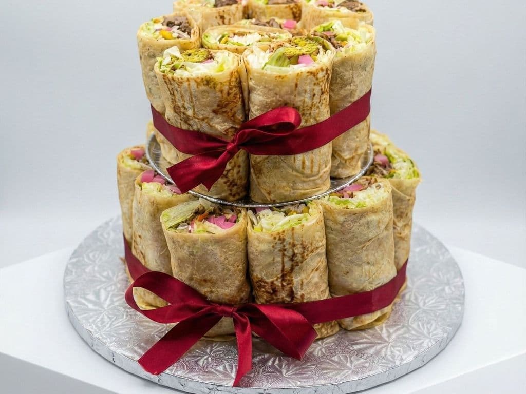 Shawarma Saj Cake