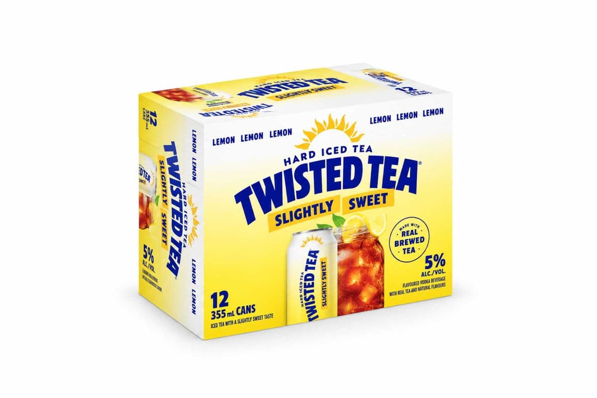 TWISTED TEA HARD ICED TEA SLIGHTLY SWEET (12 x 355ml Can)
