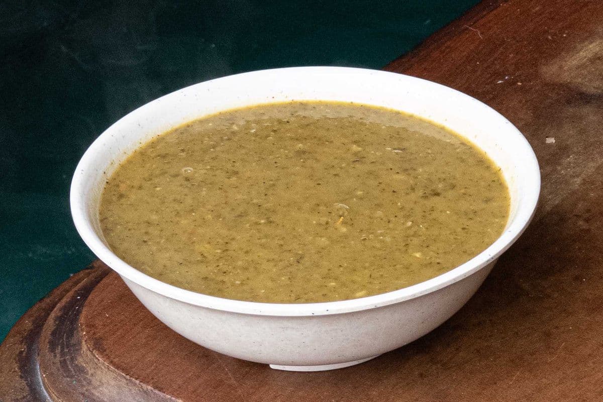 Roasted Vegetable & Lentil Soup (one bowl)