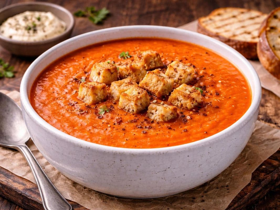 Creamy Roasted Red Pepper Soup (16oz)