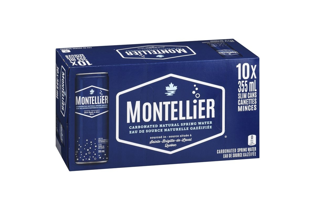 Montellier Carbonated Spring Water Cans
