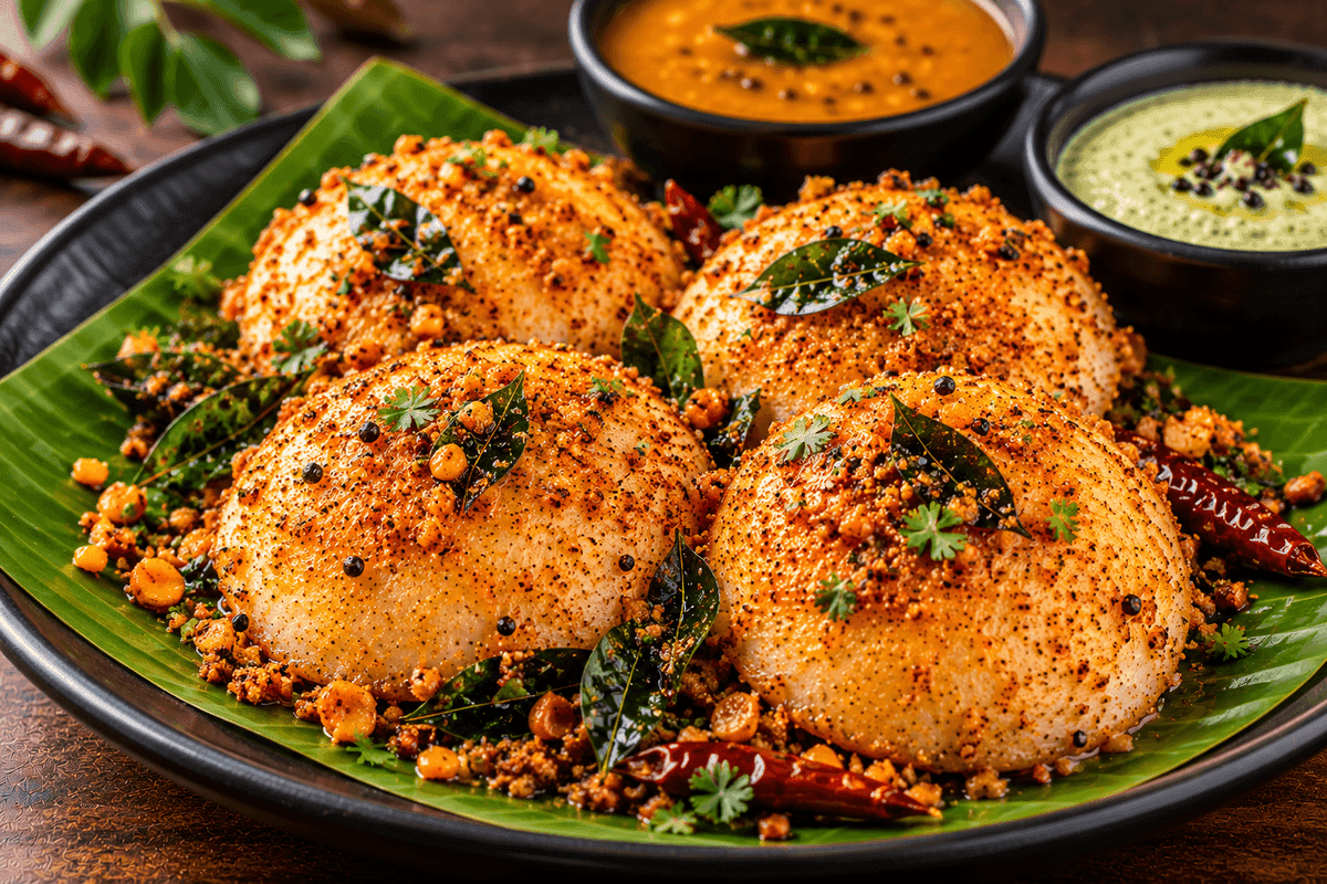 Ghee Podi Idly 4Pcs
