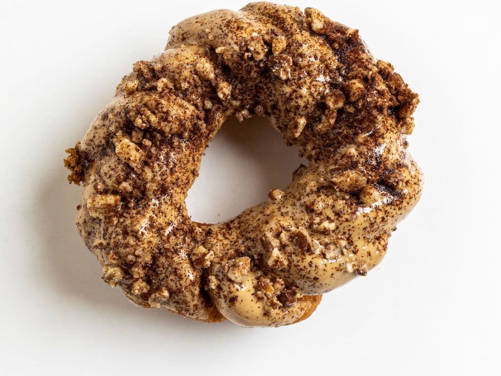 Caramel Peacan Cinnamon churro donut