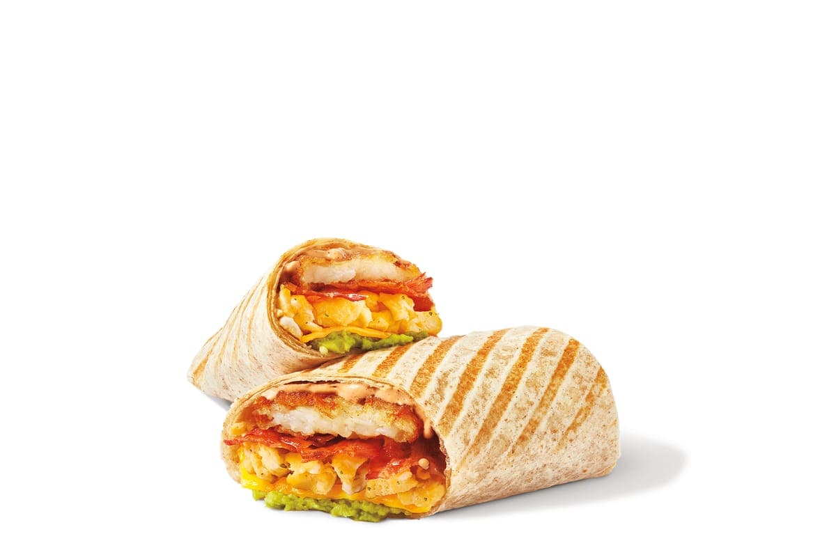 Avocado Bacon Scrambled Farmers Wrap