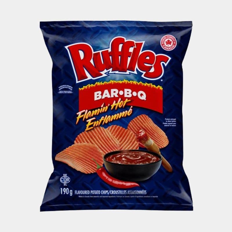 Ruffles Flamin' Hot Bar-B-Q Potato Chips