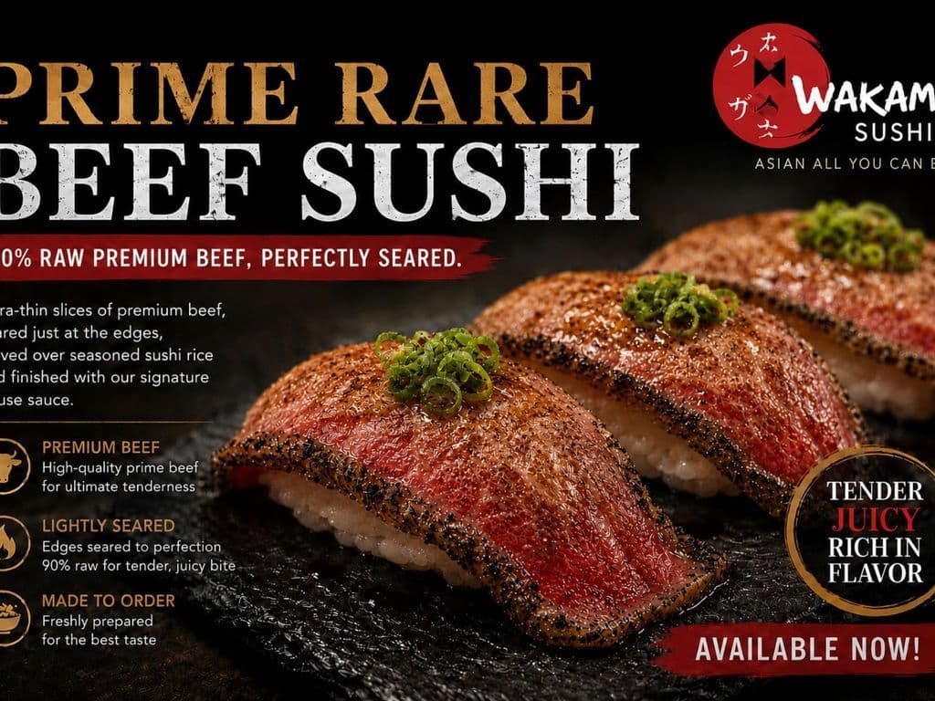 Prime Beef Sushi (6pcs)