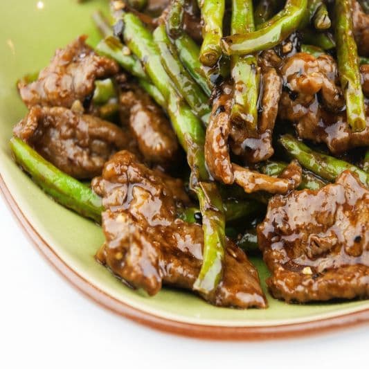 104. Beef with Green Beans in Black Bean Sauce
