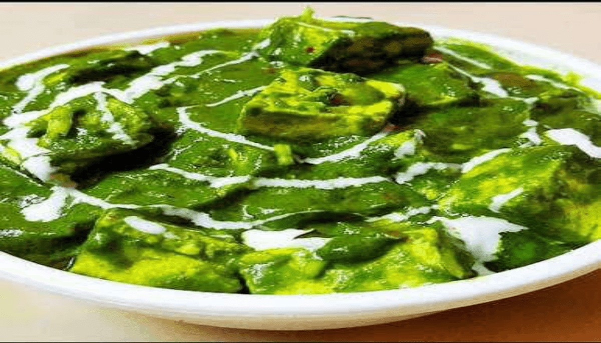 Palak Paneer & a butter naan