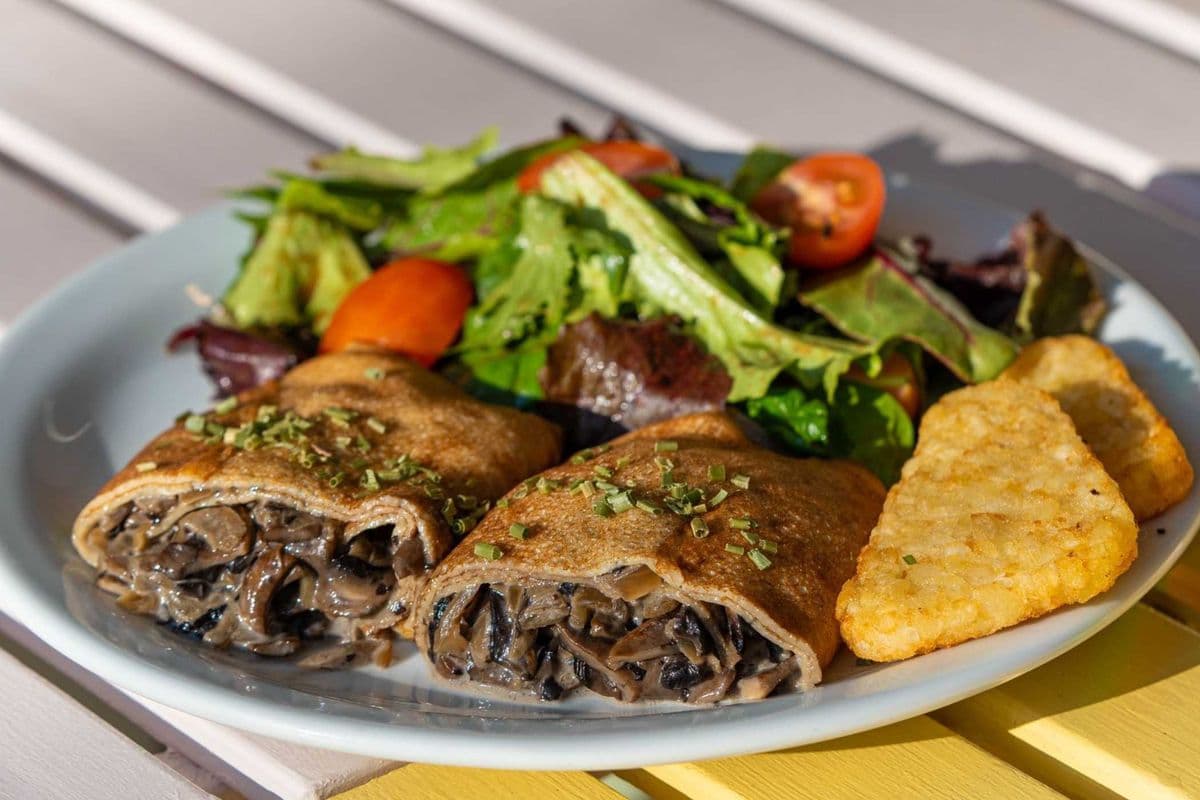 Creamy Mushroom Crepe