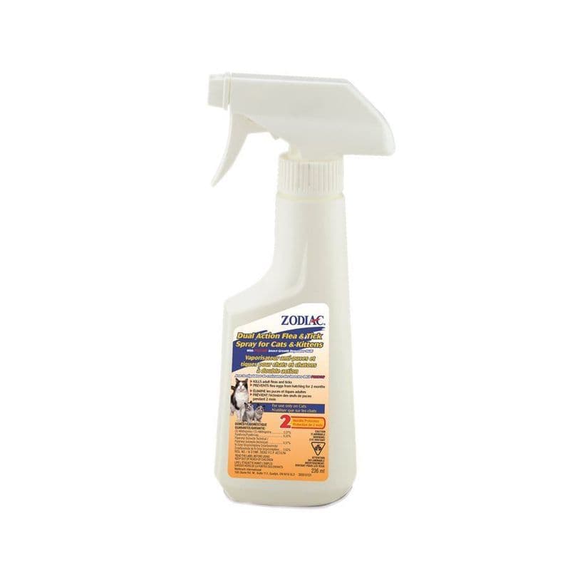 Zodiac Dual Action Flea & Tick Spray for Cats & Kittens
